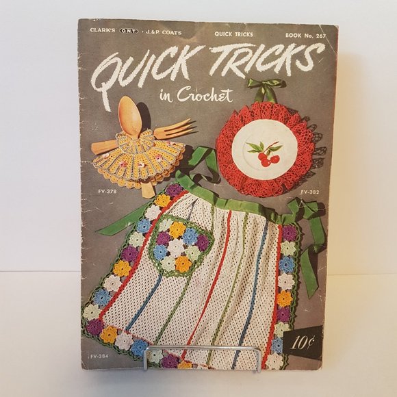 Vintage 1950s Spool Cotton Co (J&P Coats) Quick Tricks in Crochet Book No 267 - Picture 2 of 9